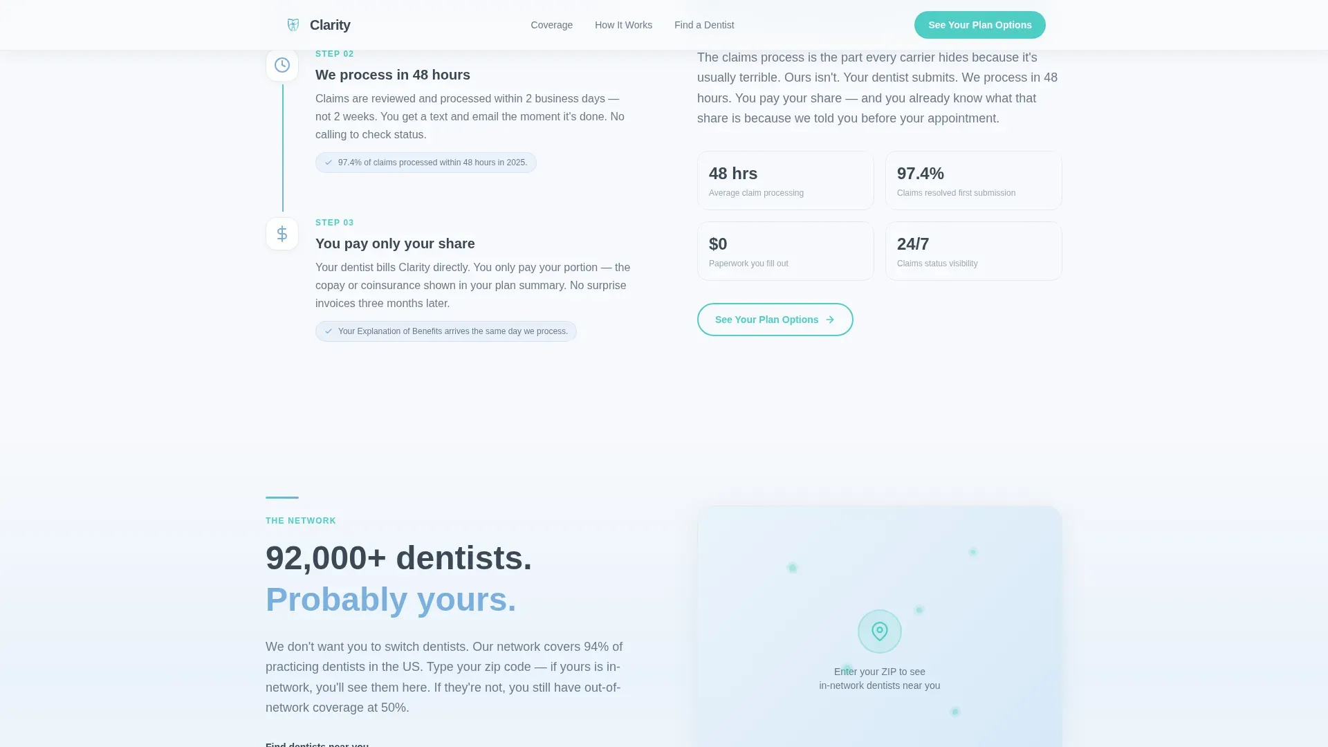 Dental Insurance Landing Page Template