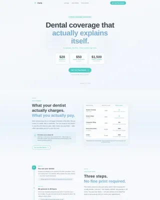 Dental Insurance Landing Page Template