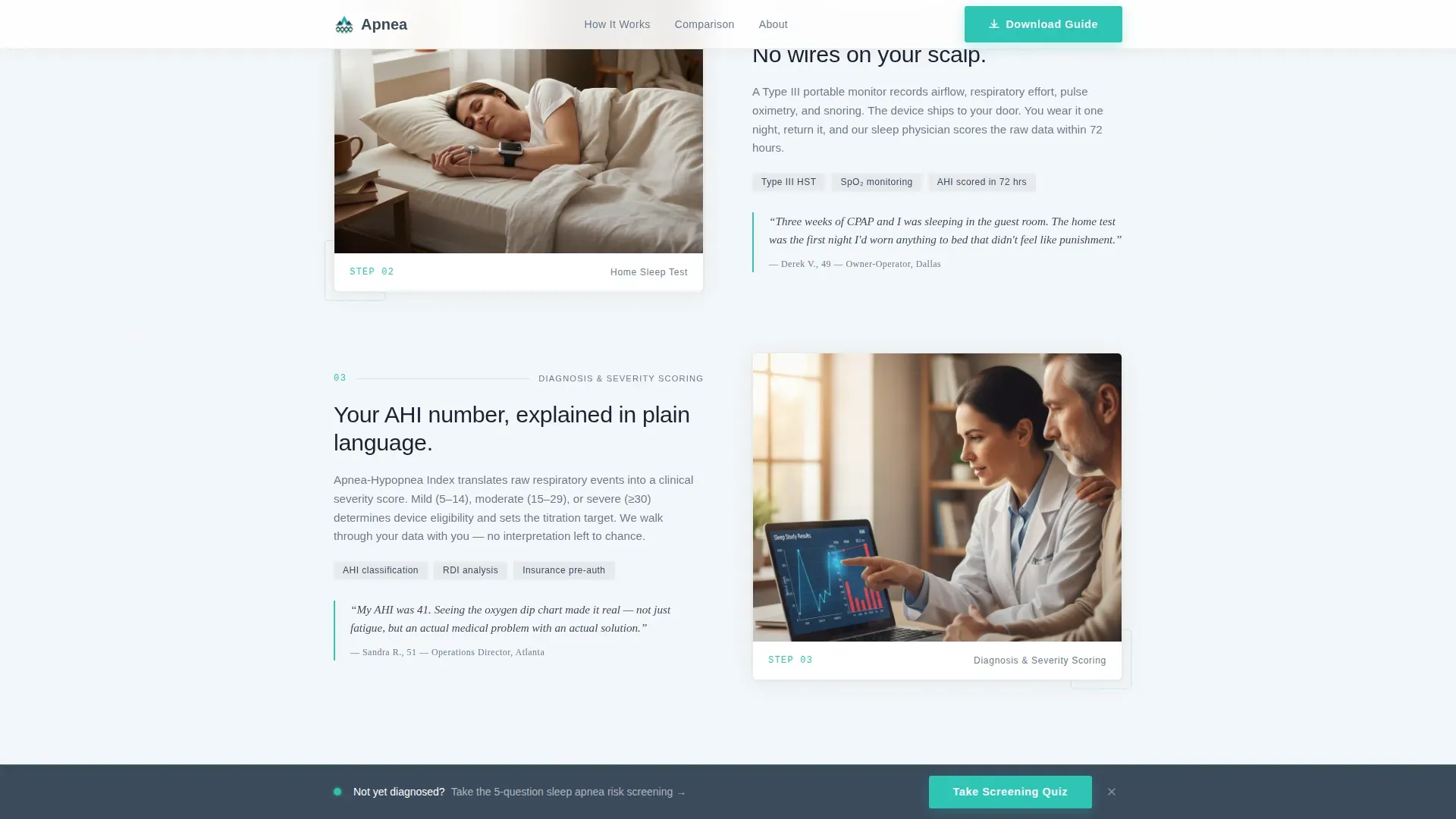 Oral Appliance Landing page Template