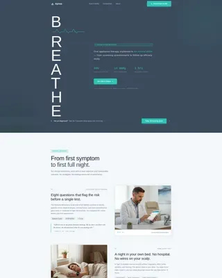 Oral Appliance Landing page Template
