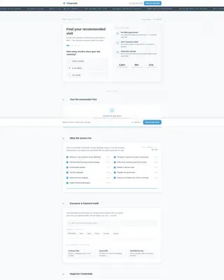 Dental Appointment Booking with Oral Health Audit Website Template