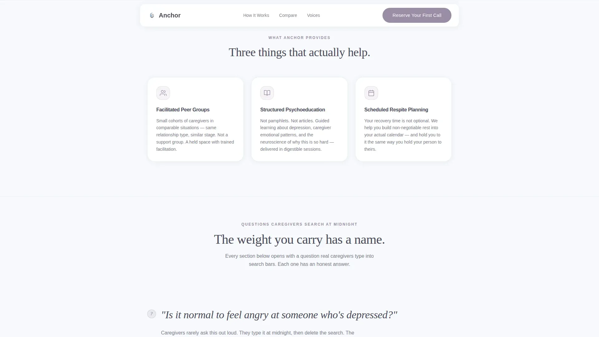 Depression Care Booking Website Template