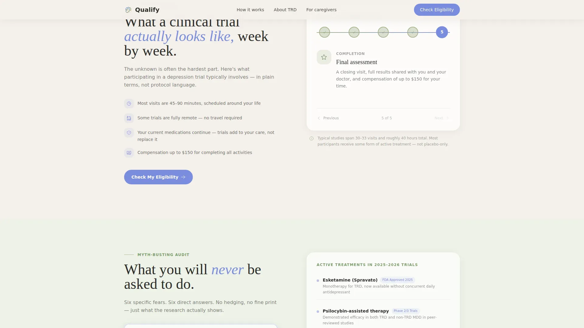 Clinical Trials Landing page Template