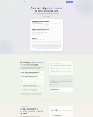 Clinical Trials Landing page Template