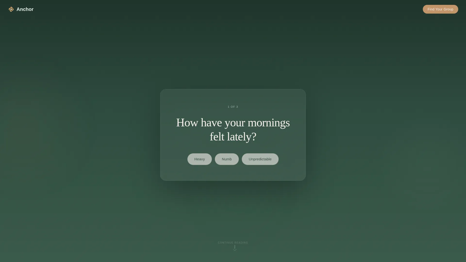 Depression Support Group Landing Page Template
