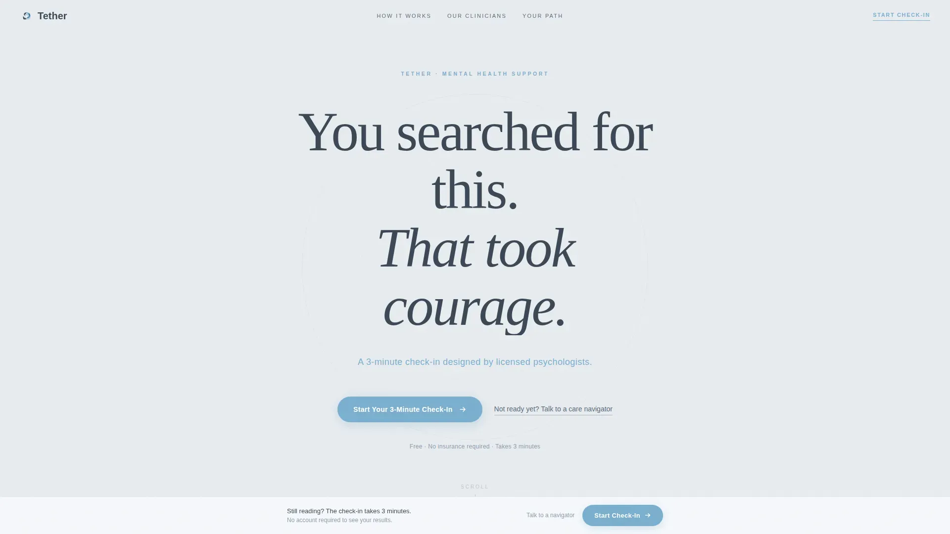 Depression Telehealth Landing Page Template