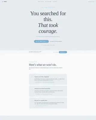 Depression Telehealth Landing Page Template