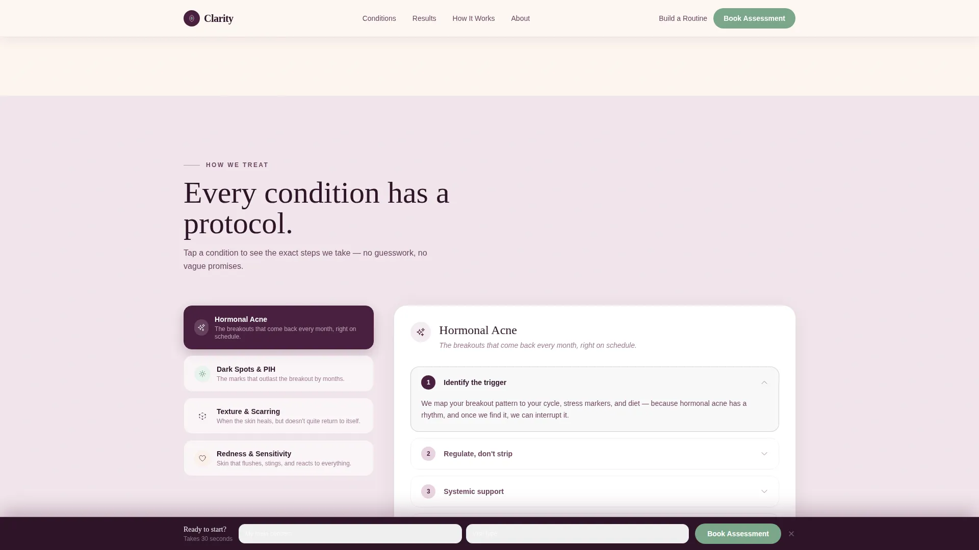 Transformative Dermatology | Free Website Template | Rocket