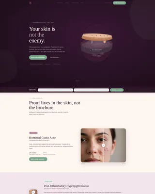 Transformative Dermatology | Free Website Template | Rocket