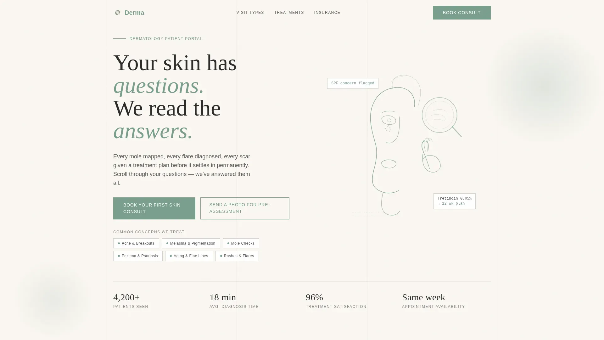 Patient Portal Landing Page Template