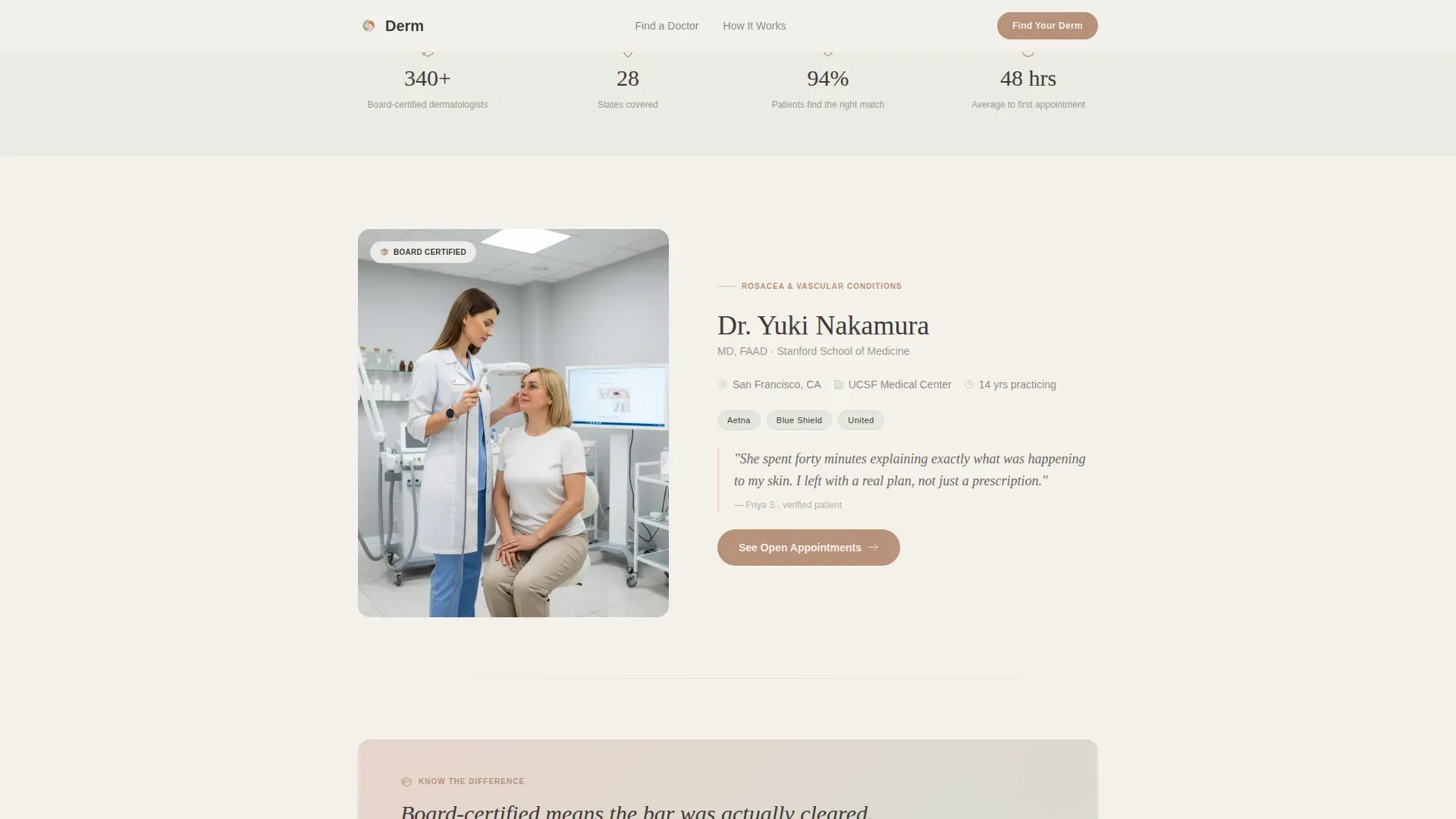 Provider Directory Landing Page Template