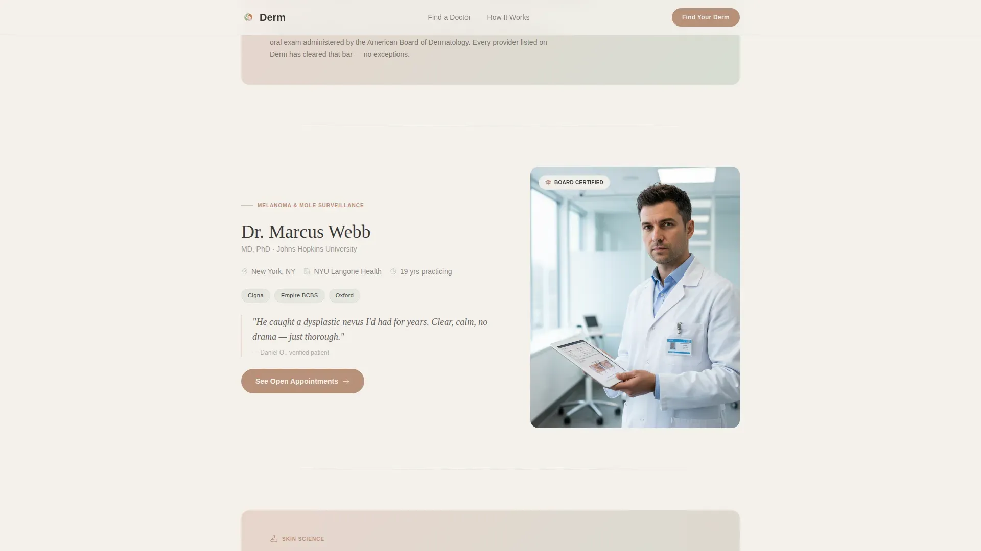 Provider Directory Landing Page Template
