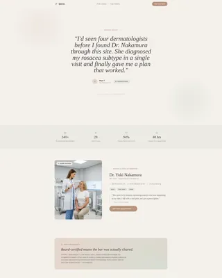 Provider Directory Landing Page Template