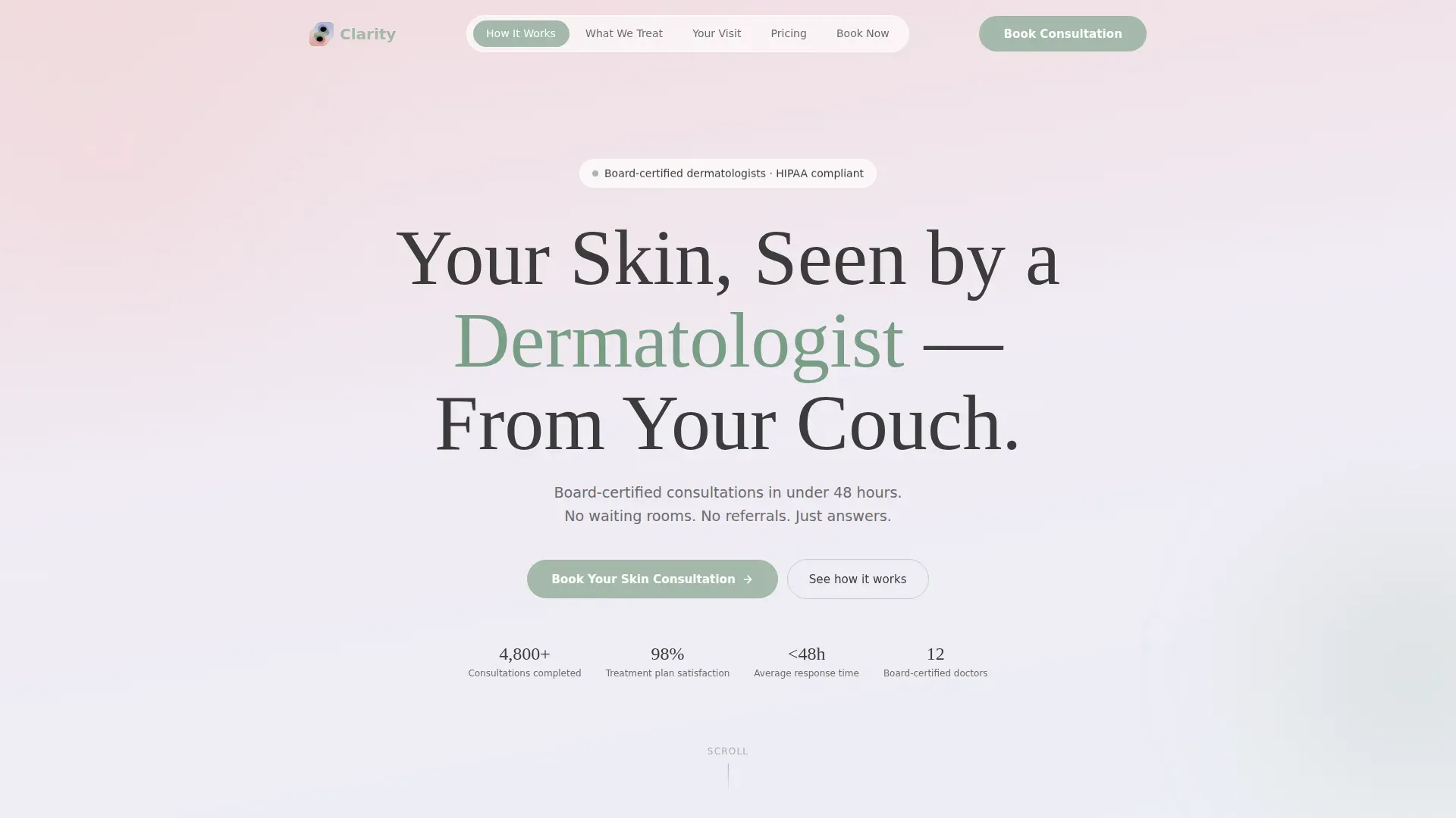 Virtual Consultation Landing Page Template