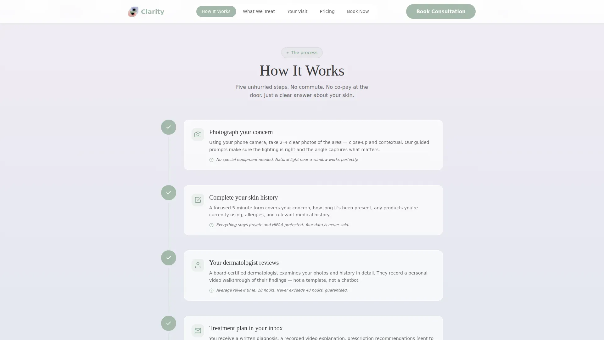 Virtual Consultation Landing Page Template