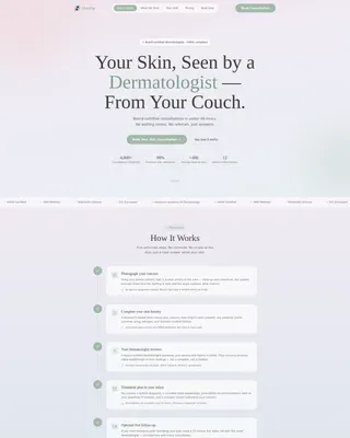 Virtual Consultation Landing Page Template