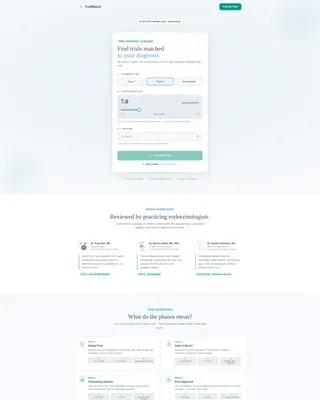 Clinical Trials Landing Page Template