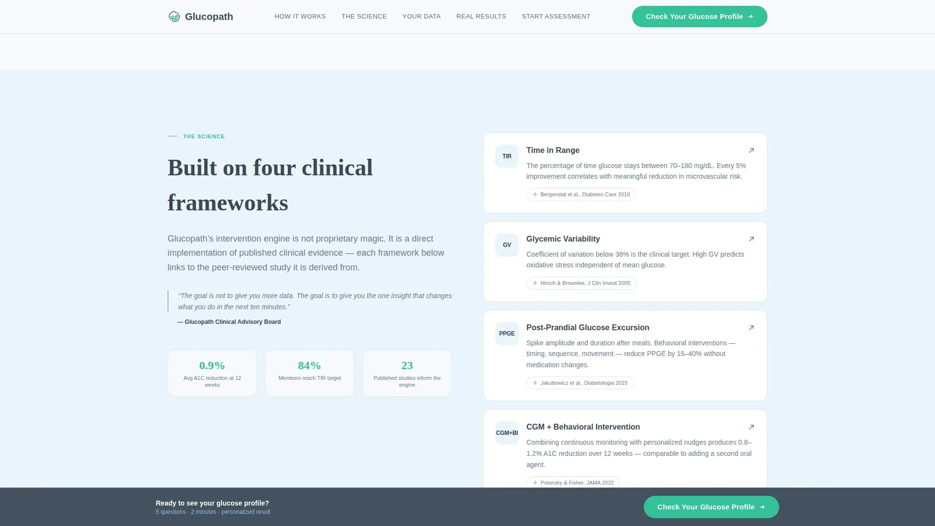 Diabetes Digital Therapy App Landing Page Template