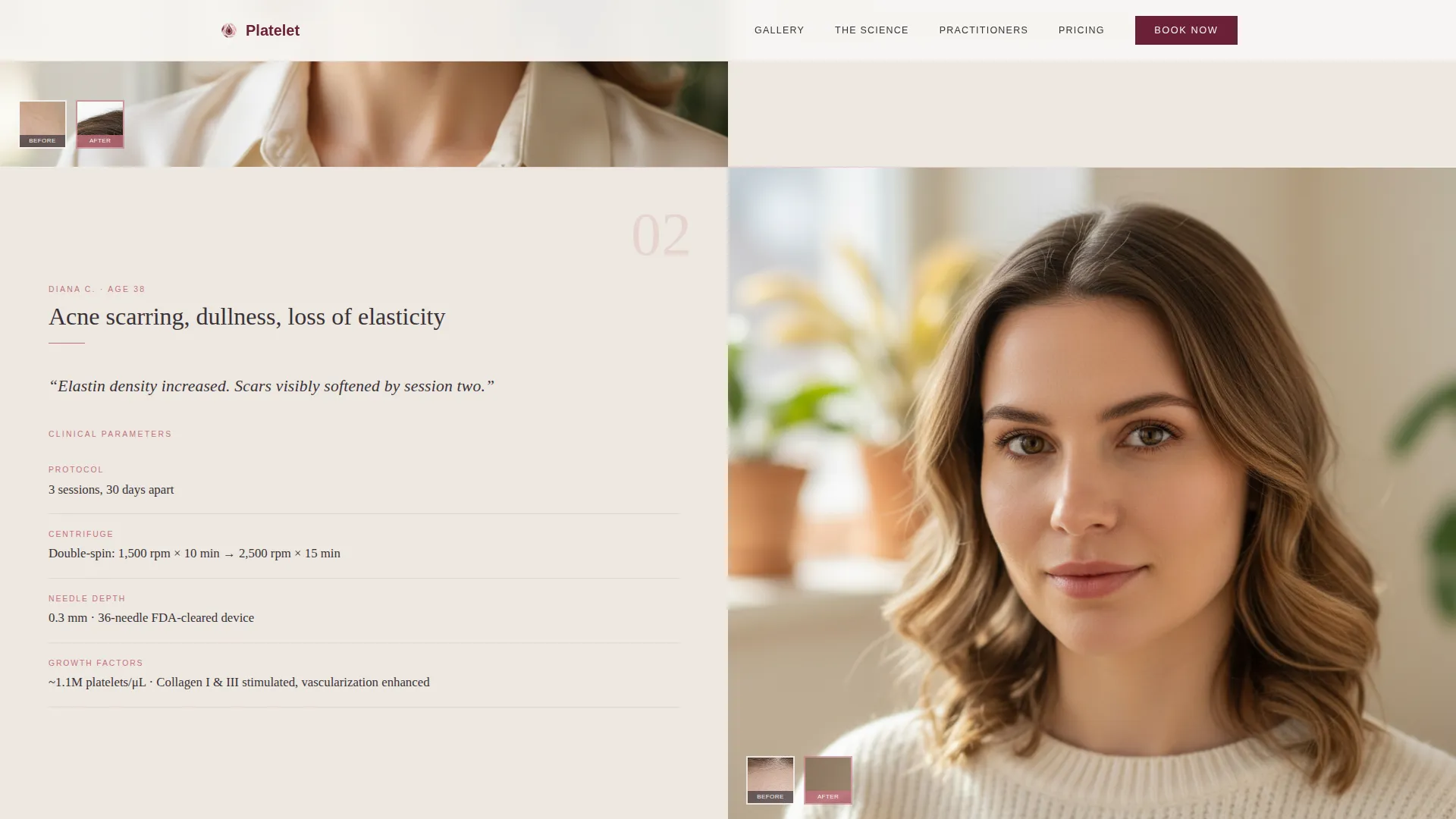 Specialty Beauty Treatments Booking Website Template