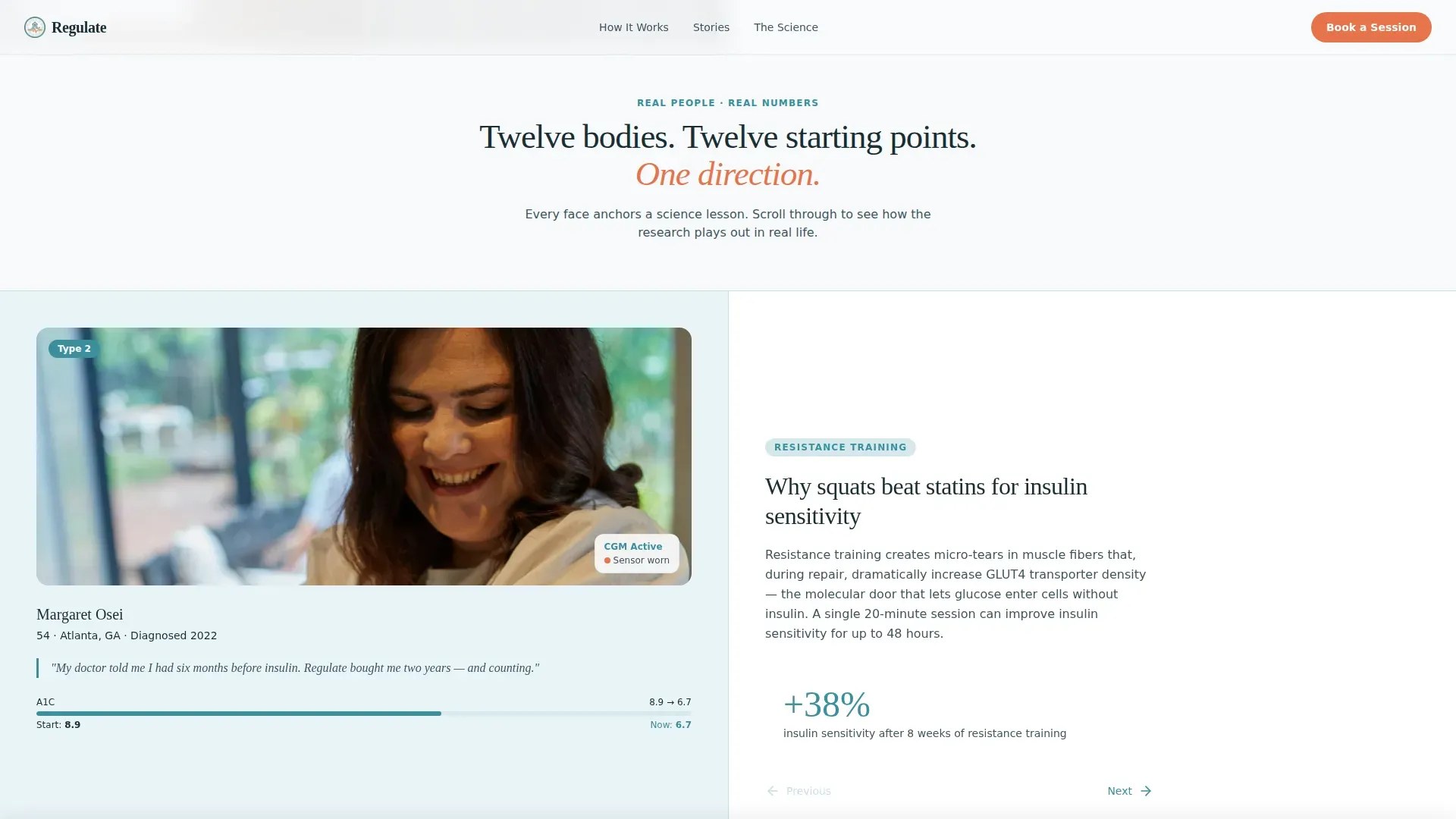 Diabetes Exercise Coaching Landing Page Template