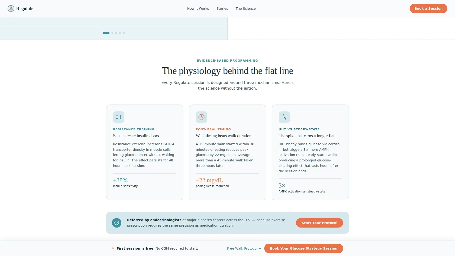 Diabetes Exercise Coaching Landing Page Template