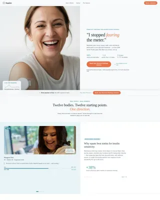 Diabetes Exercise Coaching Landing Page Template