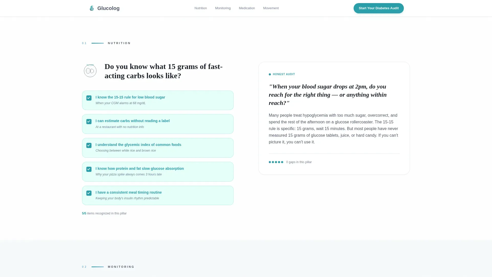 Diabetes Patient Education Landing Page Template
