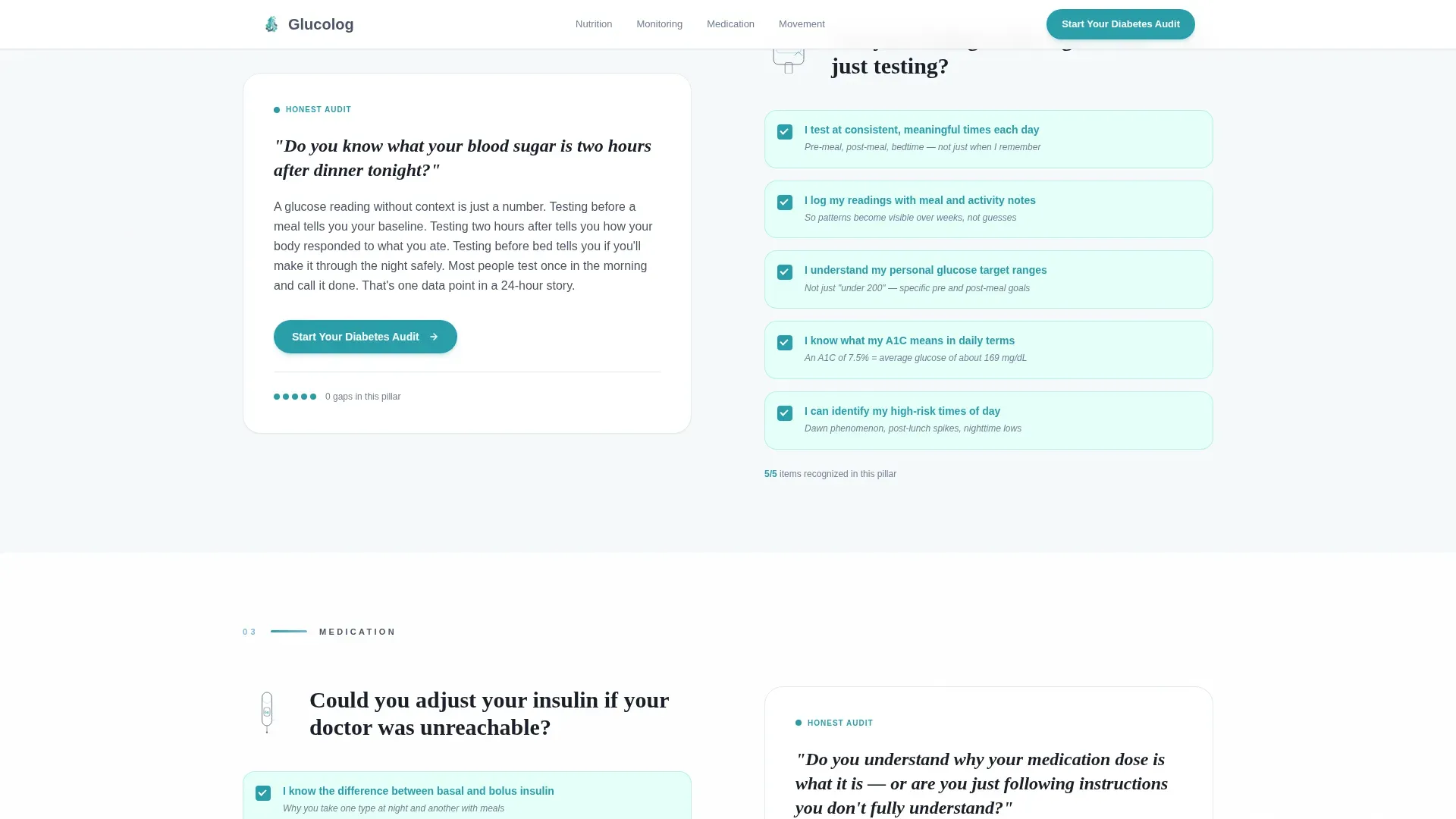 Diabetes Patient Education Landing Page Template