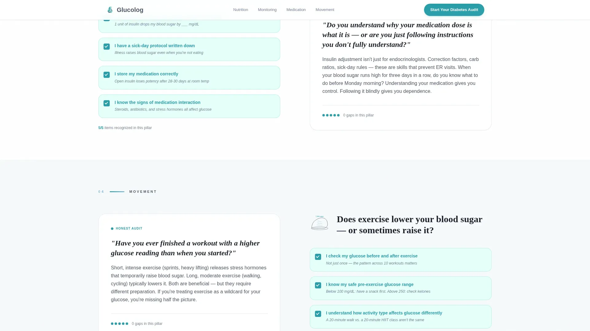 Diabetes Patient Education Landing Page Template