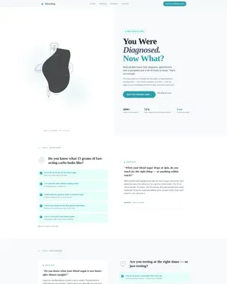 Diabetes Patient Education Landing Page Template