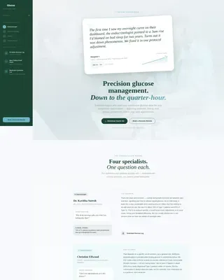 Diabetes Specialist Clinic Landing Page Template