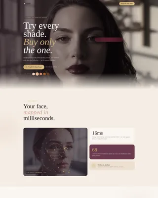 Beauty Tech & Device Blog Website Template