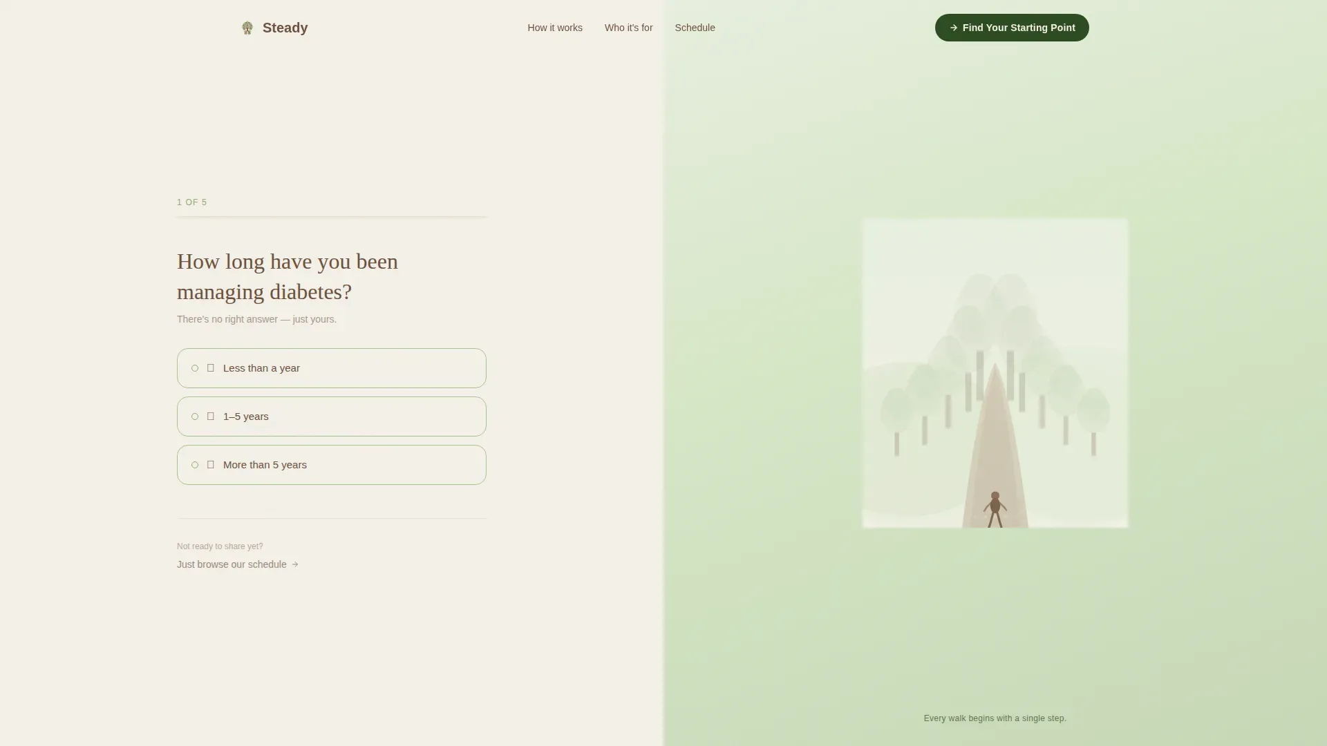 Diabetes Support Group Landing Page Template