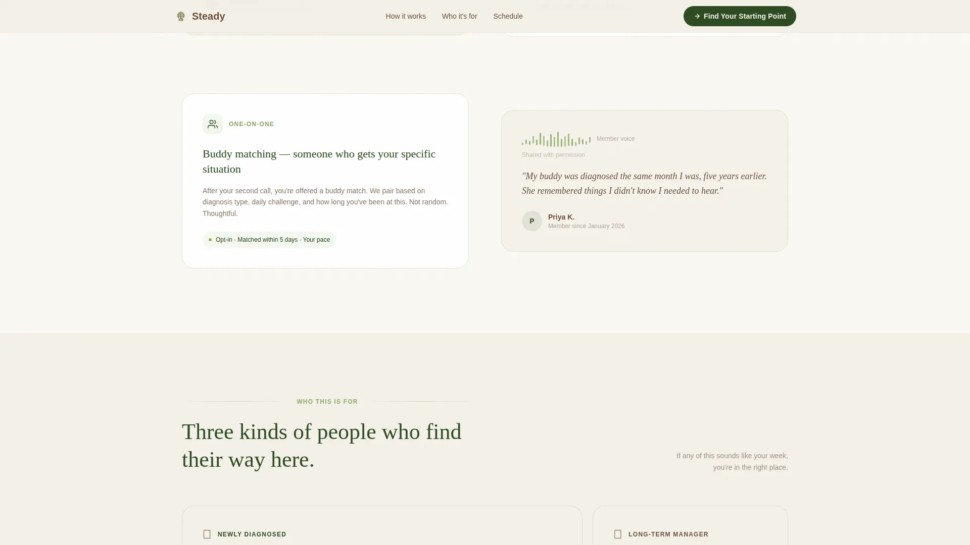Diabetes Support Group Landing Page Template