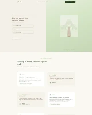 Diabetes Support Group Landing Page Template