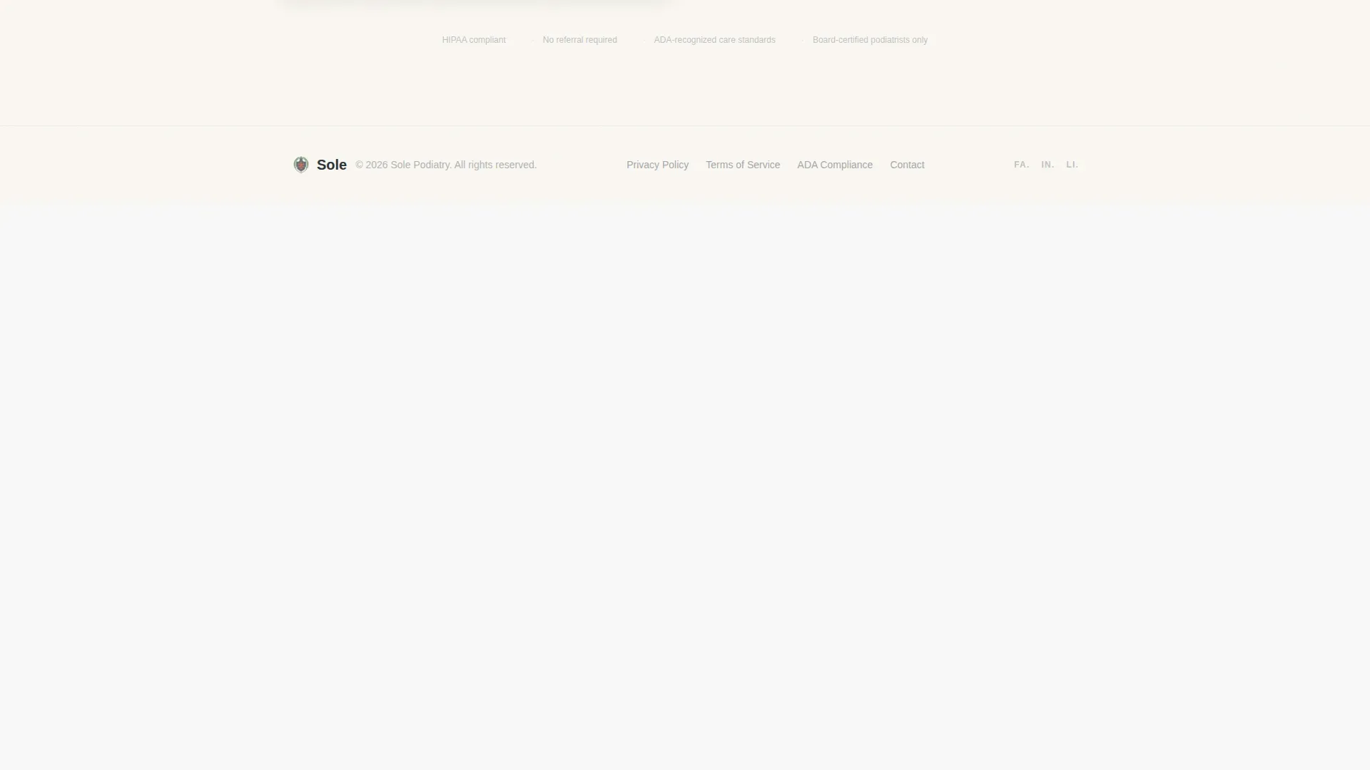 Diabetic Foot Care Clinic Landing Page Template