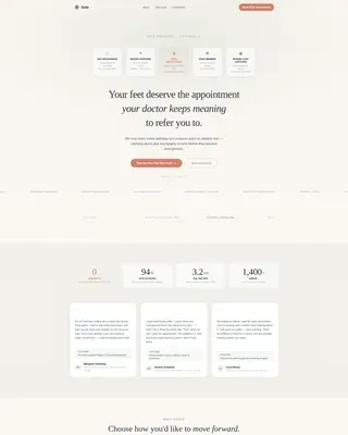 Diabetic Foot Care Clinic Landing Page Template