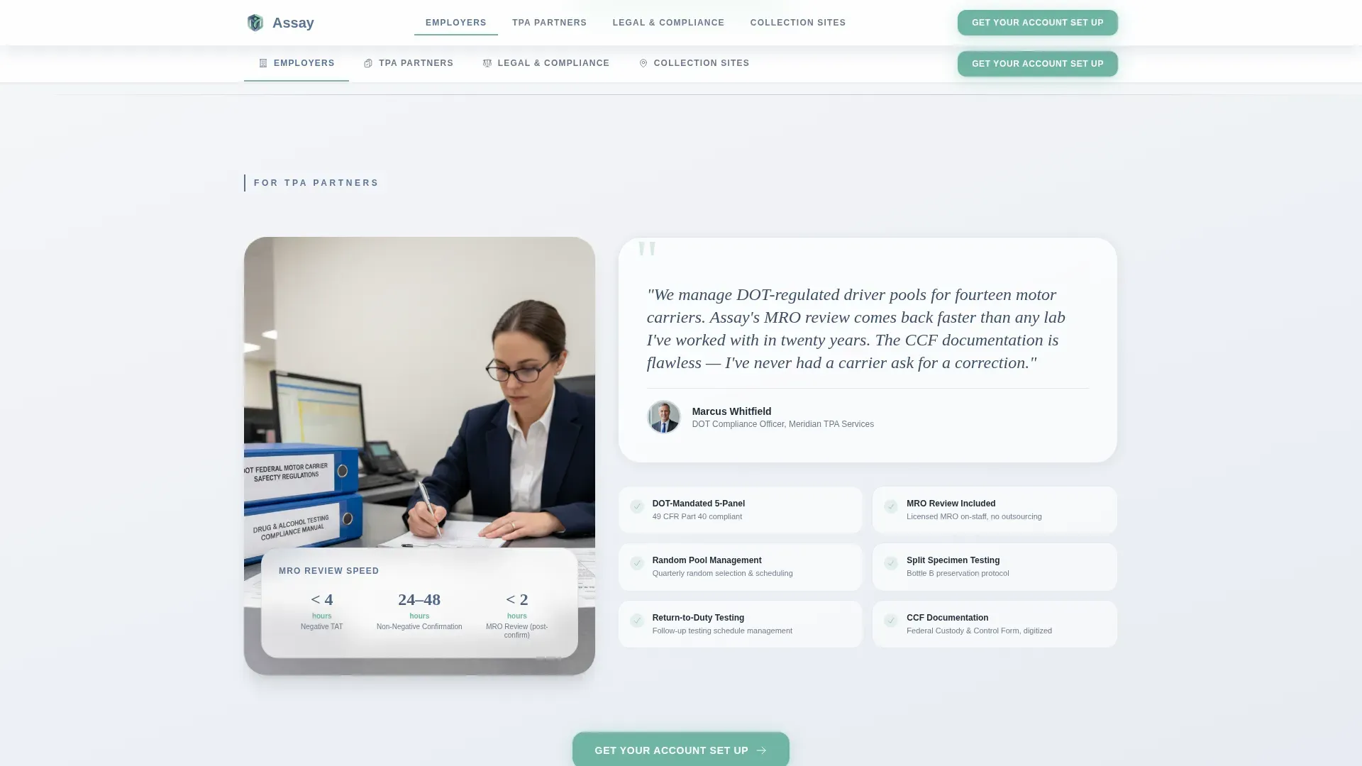 Testing Laboratory Landing Page Template