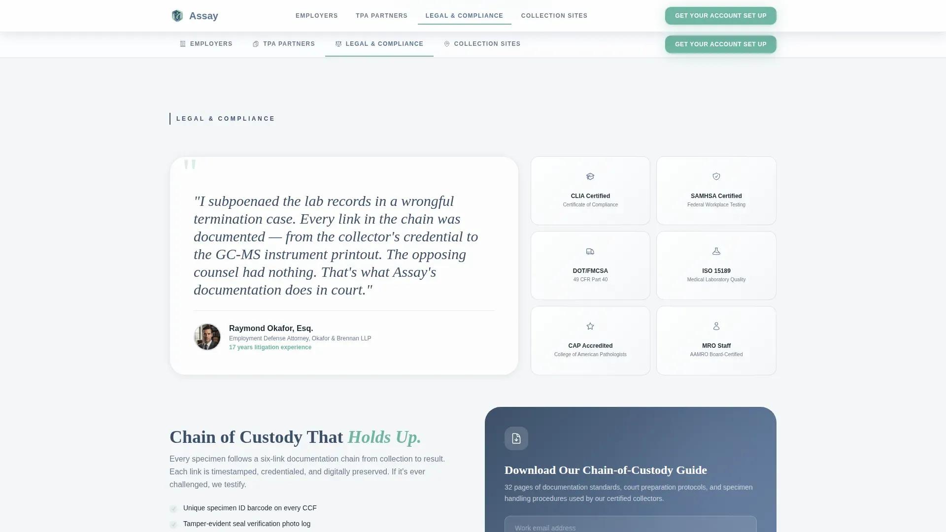 Testing Laboratory Landing Page Template