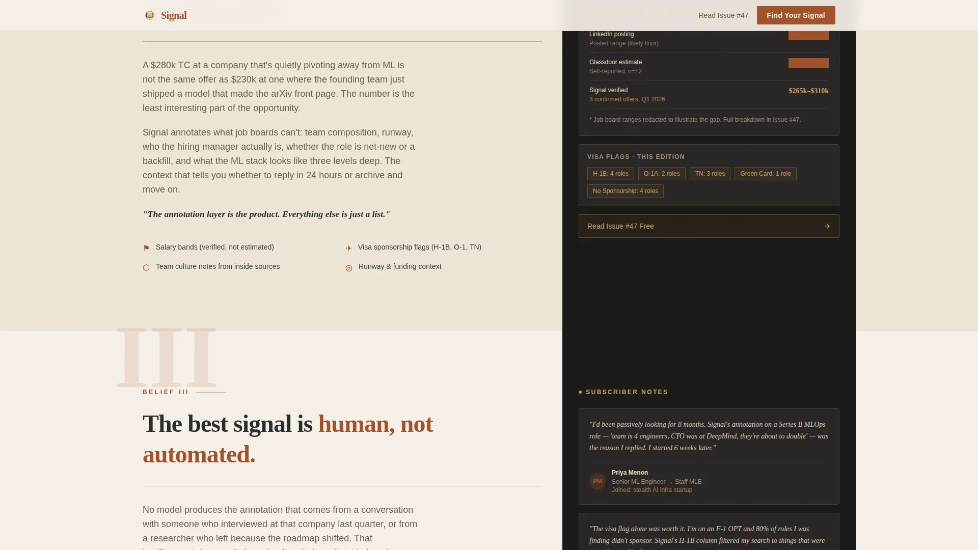 ML Jobs Newsletter Landing Page Template