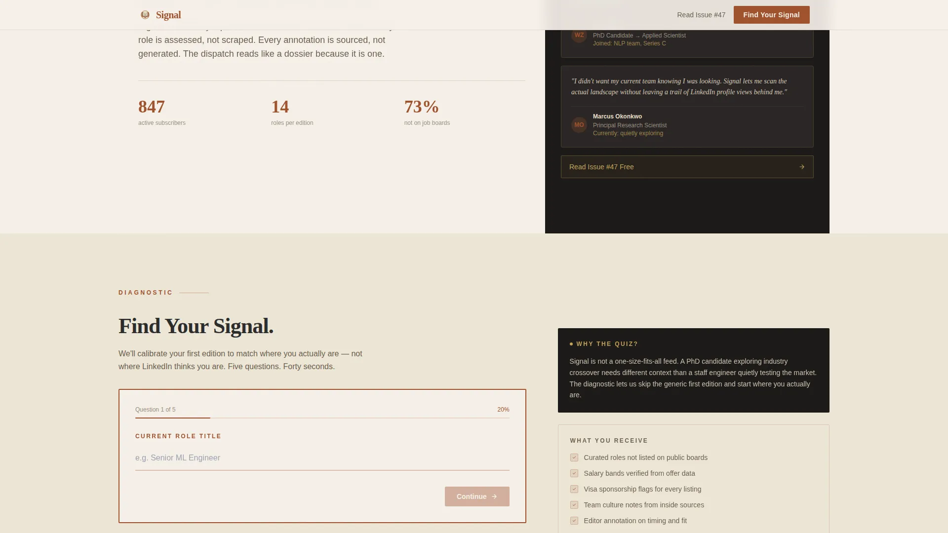 ML Jobs Newsletter Landing Page Template