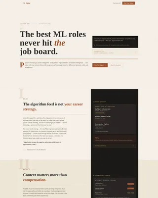 ML Jobs Newsletter Landing Page Template