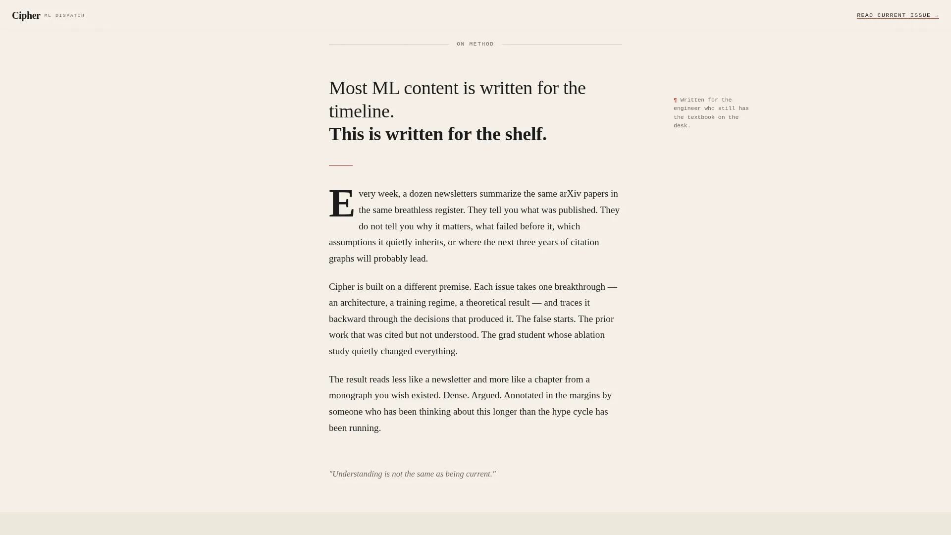 AI & Machine Learning Newsletter Landing Page Template