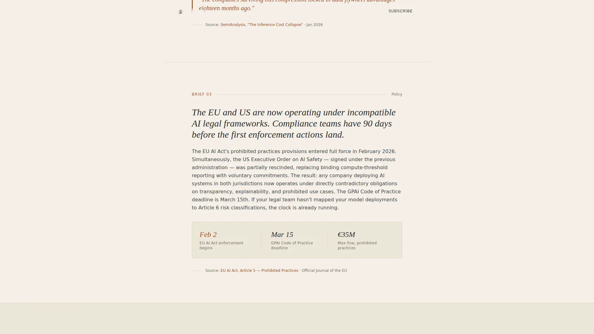 AI Blog Landing Page Template, Editorial Briefing
