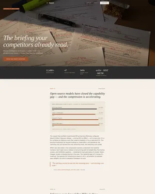 AI Blog Landing Page Template, Editorial Briefing