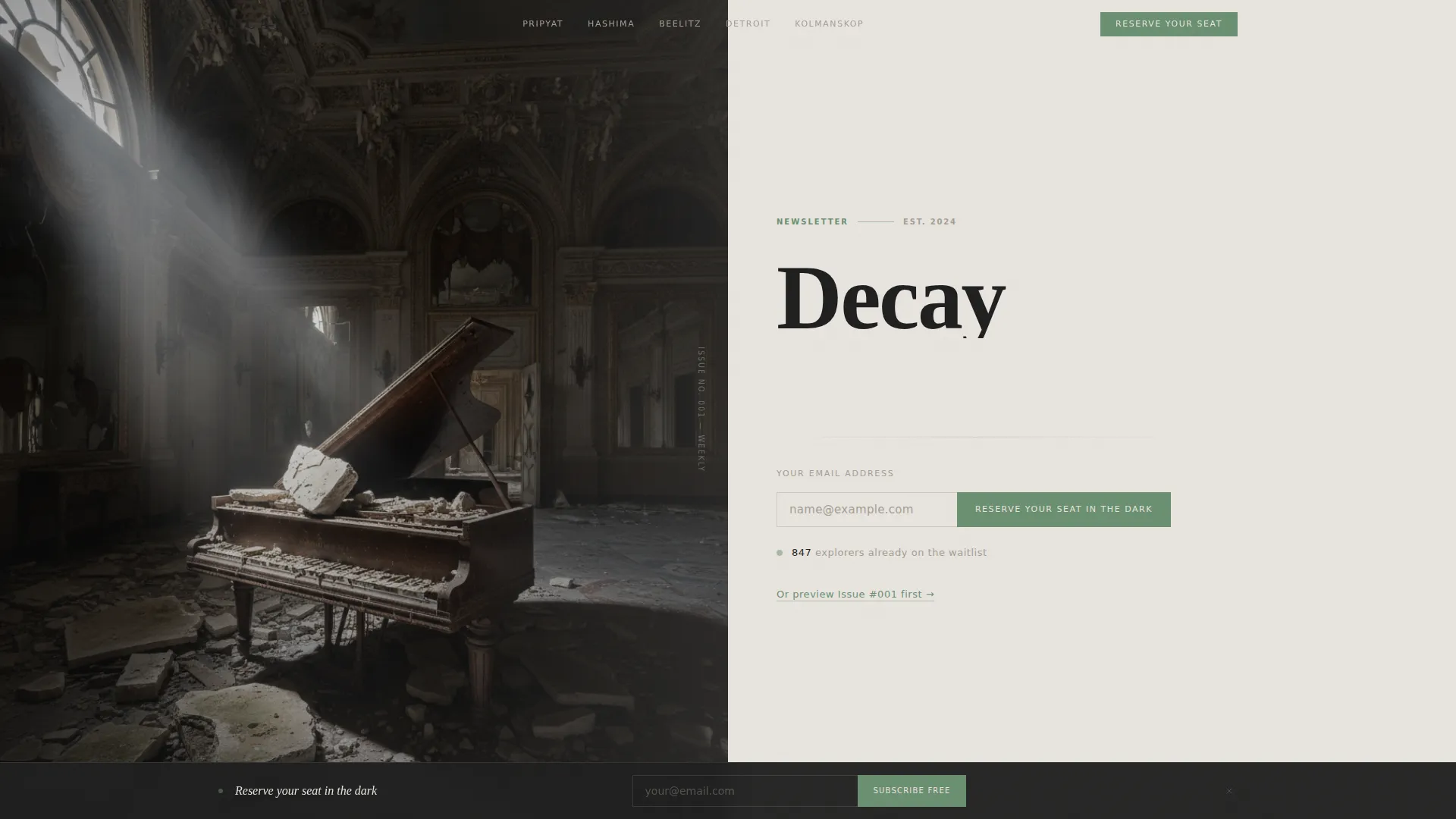 Photography Blog Pre-Launch Website Template