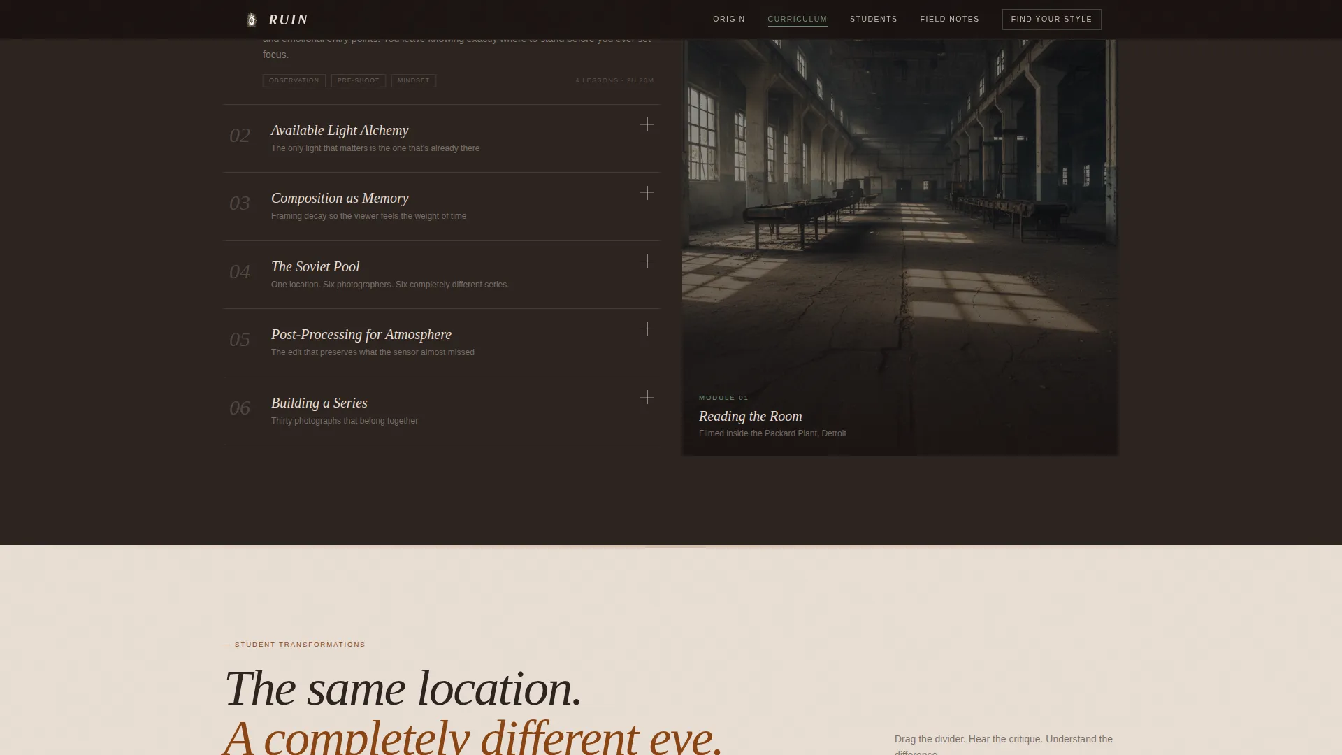 Photography Blog Professional Website Template
