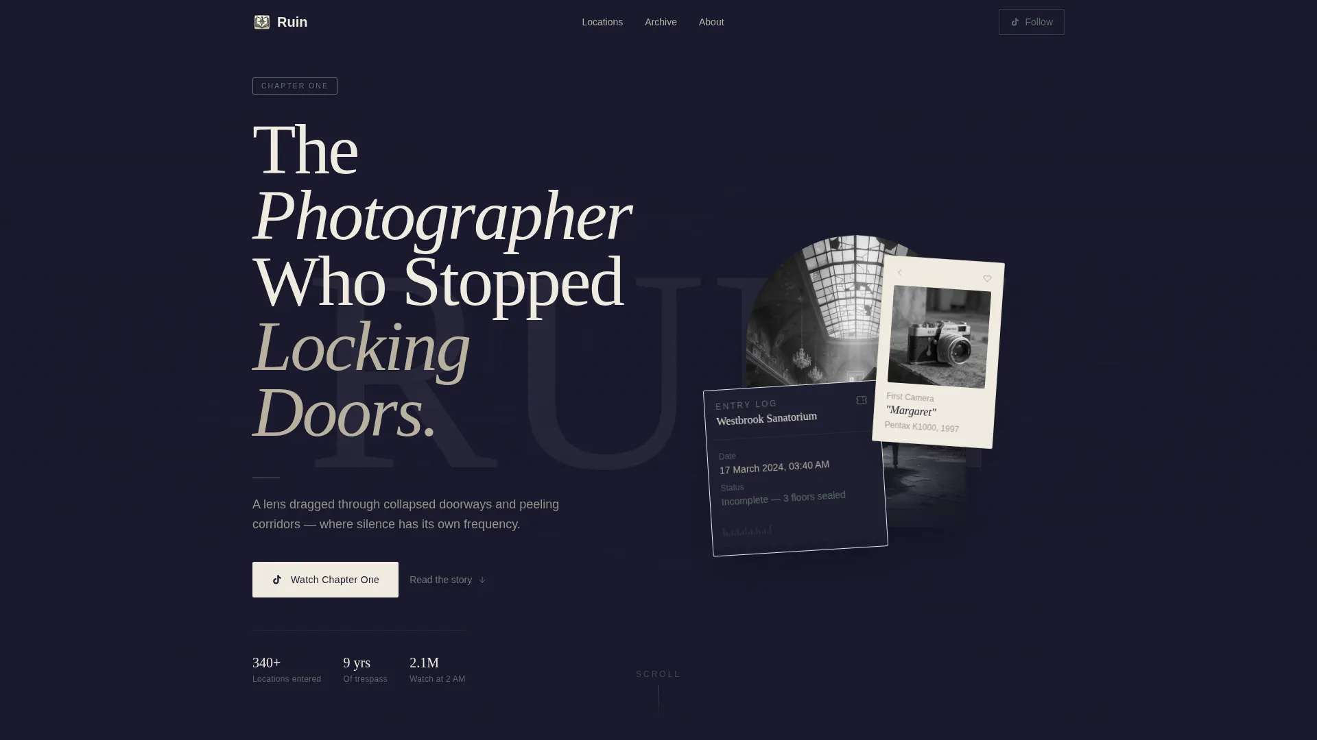 Haunting Photography | Free Website Template | Rocket