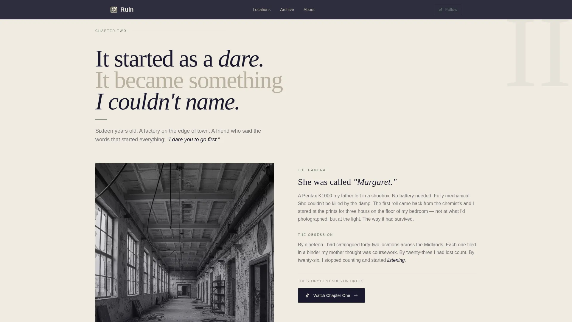 Haunting Photography | Free Website Template | Rocket