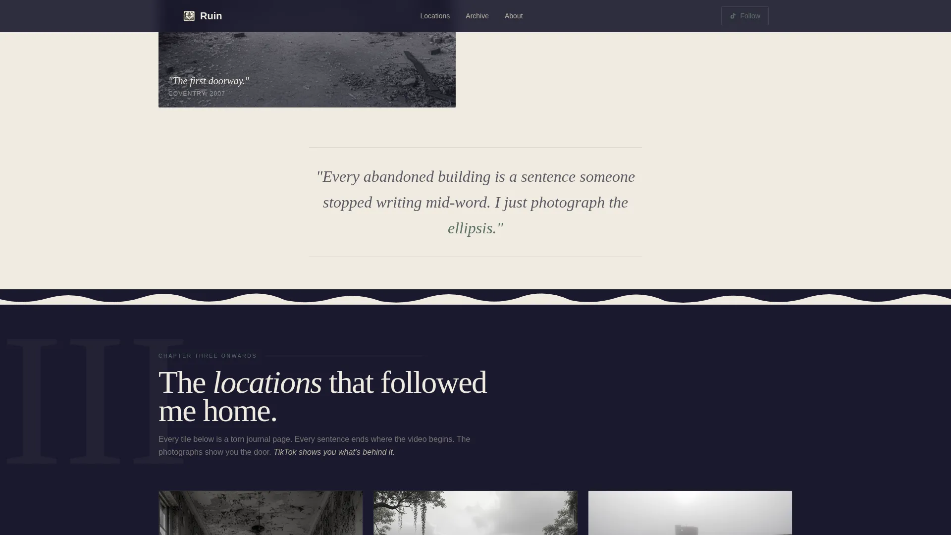 Haunting Photography | Free Website Template | Rocket